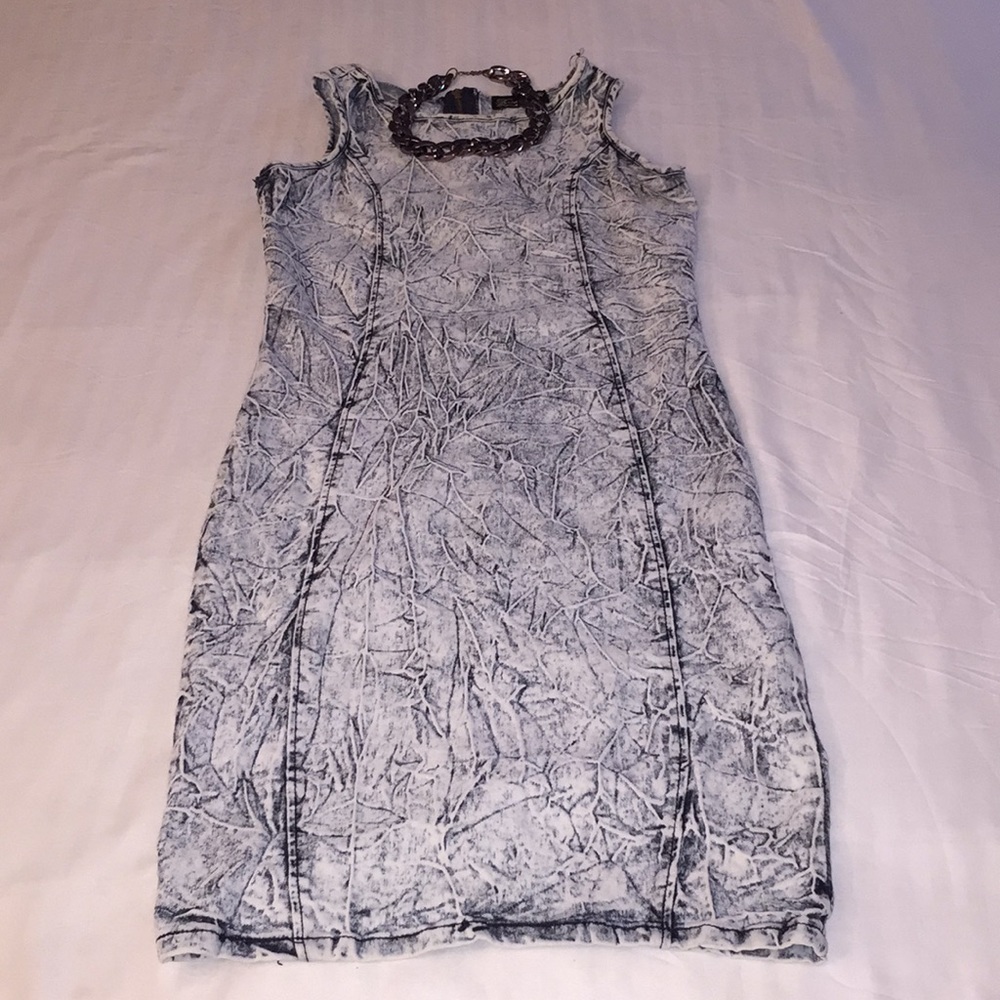 Cute Acid Wash  Dress, Denim Washed Perfect👌🏽